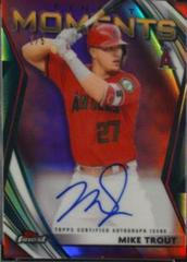 Mike Trout [Red Refractor] #FMA-MT Baseball Cards 2021 Topps Finest Moments Autographs Prices