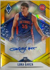 Luka Garza [Gold] Basketball Cards 2021 Panini Chronicles Phoenix Rookie Autographs Prices