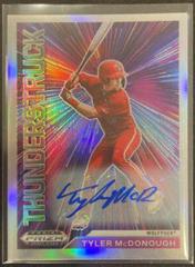 Tyler McDonough [Autograph Silver Prizm] #T-TM Baseball Cards 2021 Panini Prizm Draft Picks Thunderstruck Prices