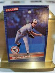 Storm Davis #99 Baseball Cards 1986 Leaf Prices