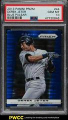 Derek Jeter [Blue Pulsar] #44 Baseball Cards 2013 Panini Prizm Prices