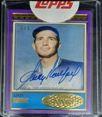 Sandy Koufax [Purple] Baseball Cards 2018 Topps Brooklyn Collection Autographs Prices