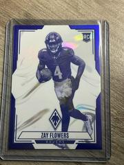 Zay Flowers [Blue] #CON-12 Football Cards 2023 Panini Phoenix Contours Prices