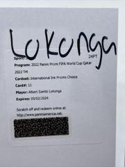 Albert Sambi Lokonga [Breakaway] #S-ASL Soccer Cards 2022 Panini Prizm World Cup Signatures Prices