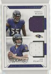 Flacco, Suggs Football Cards 2018 National Treasures NFL Gear Combo Materials Prices