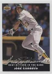 Jose Canseco ##T3 Baseball Cards 1992 Upper Deck Ted Williams' Best Hitters Future Prices