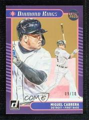 Miguel Cabrera [Artist Proof] Baseball Cards 2021 Panini Donruss Prices