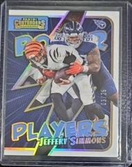 Jeffery Simmons [Gold] #PWR-JSI Football Cards 2022 Panini Contenders Power Players Prices