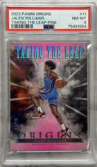 Jalen Williams [Pink] #11 Basketball Cards 2022 Panini Origins Taking the Leap Prices