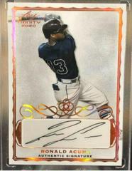 Ronald Acuna [Platinum] #A-RA1 Baseball Cards 2020 Leaf Trinity Autographs Prices