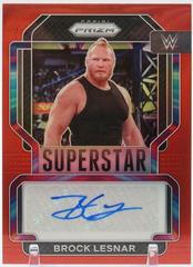 Brock Lesnar [Red Prizm] Wrestling Cards 2022 Panini Prizm WWE Superstar Autographs Prices