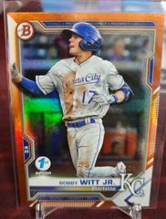 Bobby Witt Jr. [Orange Foil] Baseball Cards 2021 Bowman 1st Edition Prices