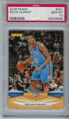 Kevin Durant #231 Basketball Cards 2009 Panini Prices