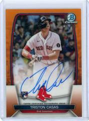 Triston Casas [Orange] #CRA-TC Baseball Cards 2023 Bowman Chrome Rookie Autographs Prices