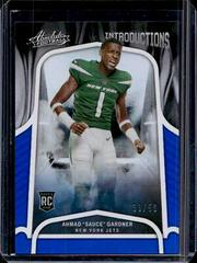 Ahmad 'Sauce' Gardner [Spectrum Blue] #INT-18 Football Cards 2022 Panini Absolute Introductions Prices