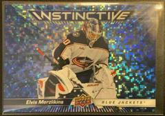 Elvis Merzlikins [Sparkle] #IN-16 Hockey Cards 2023 Upper Deck Instinctive Prices