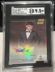 Pedri [Gold Refractor] #CA-P Soccer Cards 2021 Topps Chrome UEFA Champions League Autographs Prices