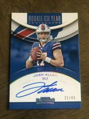 Josh Allen [Autograph] Football Cards 2018 Panini Contenders Rookie of the Year Prices