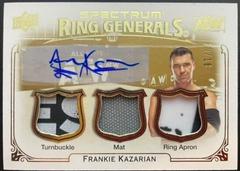 Frankie Kazarian [Autograph] Wrestling Cards 2021 Upper Deck AEW Spectrum Ring Generals Relics Prices