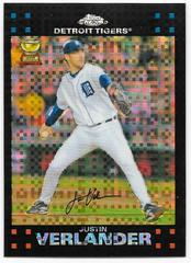 Justin Verlander [Xfractor] #76 Baseball Cards 2007 Topps Chrome Prices