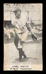 Carl Mays Baseball Cards 1921 E220 National Caramel Prices