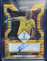 Richarlison [Breakaway Gold] Soccer Cards 2022 Panini Prizm World Cup Signatures Prices
