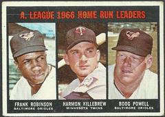 AL Home Run Leaders [Robinson, Killebrew, Powell] #243 Baseball Cards 1967 Topps Prices