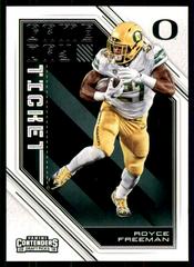 Royce Freeman Football Cards 2018 Panini Contenders Draft Picks Game Day Ticket Prices