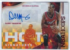 Danny Manning [Red] Basketball Cards 2021 Panini Hoops Hot Signatures Prices