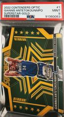 Giannis Antetokounmpo [Gold] #1 Basketball Cards 2022 Panini Contenders Optic Superstar Prices