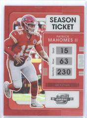 Patrick Mahomes II [Red] #3 Football Cards 2021 Panini Contenders Optic Prices