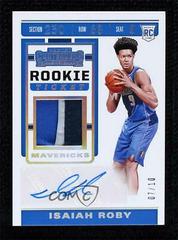 Isaiah Roby [Autograph] Basketball Cards 2019 Panini Contenders Rookie Ticket Swatches Prices