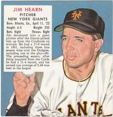 Jim Hearn #8 Baseball Cards 1952 Red Man Tobacco Prices
