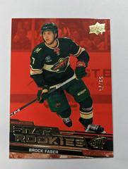 Brock Faber [Red] #6 Hockey Cards 2023 Upper Deck Star Rookies Prices
