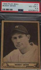 Buddy Myer #17 Baseball Cards 1940 Play Ball Prices