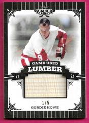 Gordie Howe [Platinum] #GUL-GH1 Hockey Cards 2021 Leaf Lumber Game Used Prices
