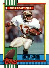 Dexter Carter Football Cards 1990 Topps Prices