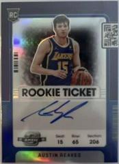 Austin Reaves [Variation Autograph Blue] #120 Basketball Cards 2021 Panini Contenders Optic Prices