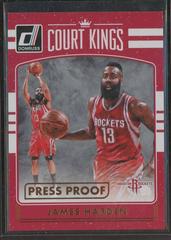 James Harden [Red Press Proof] #9 Basketball Cards 2016 Panini Donruss Court Kings Prices