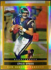 Drew Brees [Chrome Gold Refractor] Football Cards 2003 Topps Draft Picks & Prospects Prices