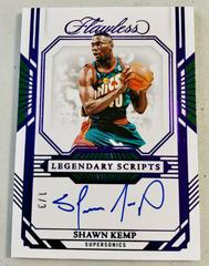 Shawn Kemp [Amethyst] #16 Basketball Cards 2022 Panini Flawless Autograph Prices