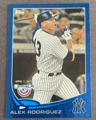 Alex Rodriguez [Blue] #120 Baseball Cards 2013 Topps Opening Day Prices