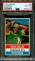 Vida Blue [Hand Cut] #20 Baseball Cards 1976 Hostess Prices