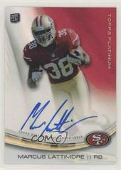 Marcus Lattimore #A-ML Football Cards 2013 Topps Platinum Autograph Prices