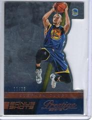 Stephen Curry [Bonus Shots Orange Die Cuts] #81 Basketball Cards 2014 Panini Prestige Prices