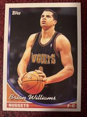 Brian Williams #362 Basketball Cards 1993 Topps Prices