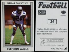Everson Walls Football Cards 1989 Panini Sticker Prices