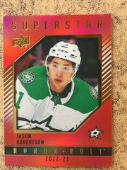Jason Robertson [Red] #HR-24 Hockey Cards 2022 Upper Deck Honor Roll Prices