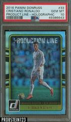 Cristiano Ronaldo [Holographic] #33 Soccer Cards 2016 Panini Donruss Production Line Prices