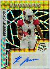 Rondale Moore [Choice Black Gold] Football Cards 2022 Panini Mosaic Autographs Prices